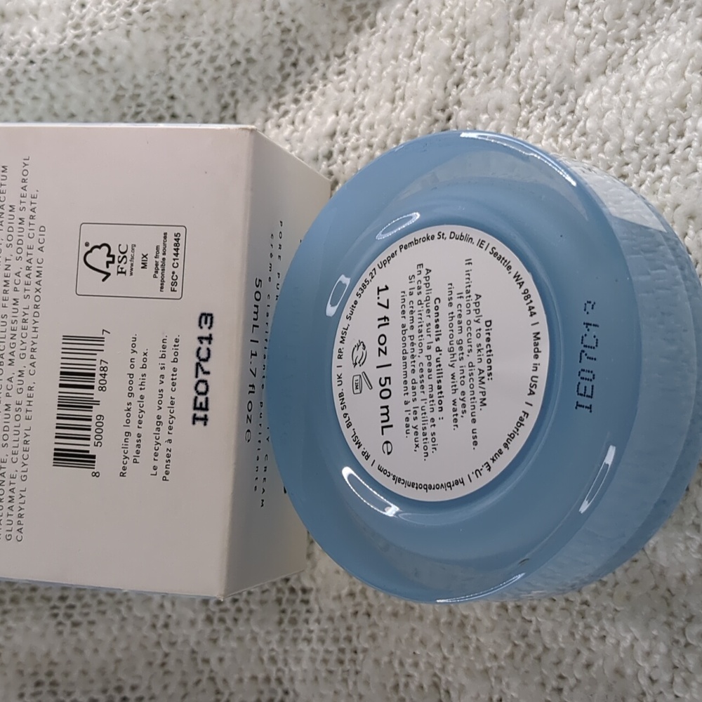 HERBIVORE Botanicals AQUARIUS Pore Purifying Clarity Cream, 50ml/1.7fl oz - Picture 3 of 11